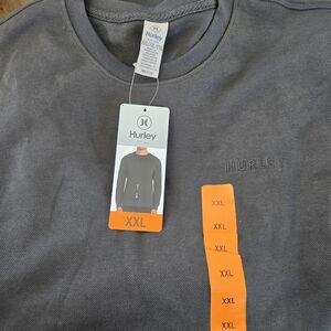 Hurley Men's Charcoal Crewneck Sweater - XXL NWT